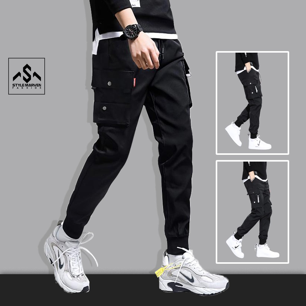 Quần jogger thun nam thể thao STYLE MARVEN túi hộp cao cấp chất thời trang - QUAN SM019C4