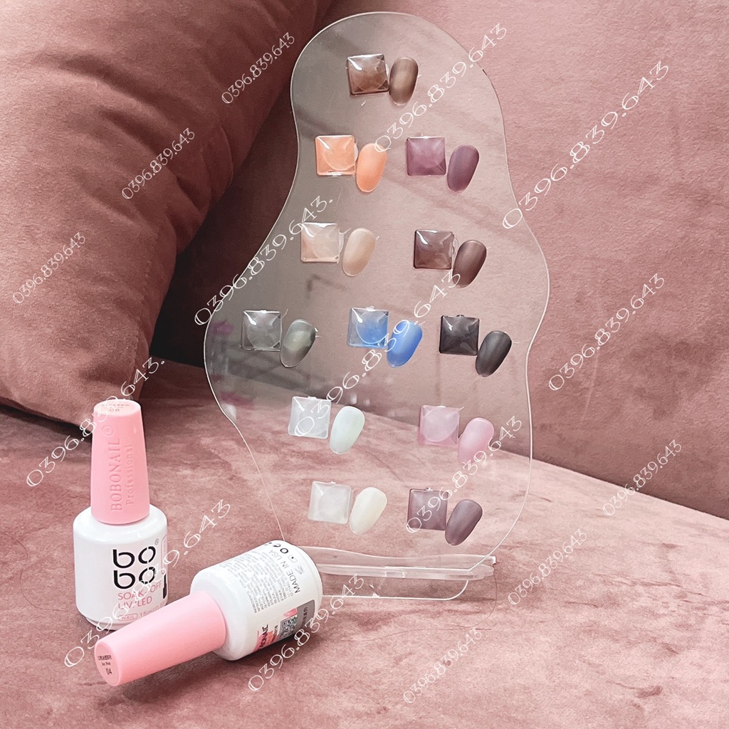 SEt Thạch Thủy Tinh BoBo 12 Màu - SƠn Gel Thạch Tone Màu LẠnh