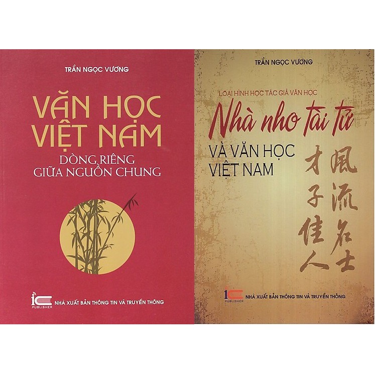 Sách - Combo Văn Học Việt Nam Dòng Riêng Giữa Nguồn Chung + Nhà Nho Tài Tử Và Văn Học Việt Nam - Tác giả Trần Ngọc Vương