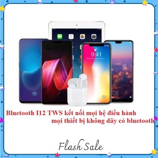 Tai Nghe Bluetooth Không Dây Nhét Tai I12 Kiêm Pin Sạc Dự Phòng luis.shop1