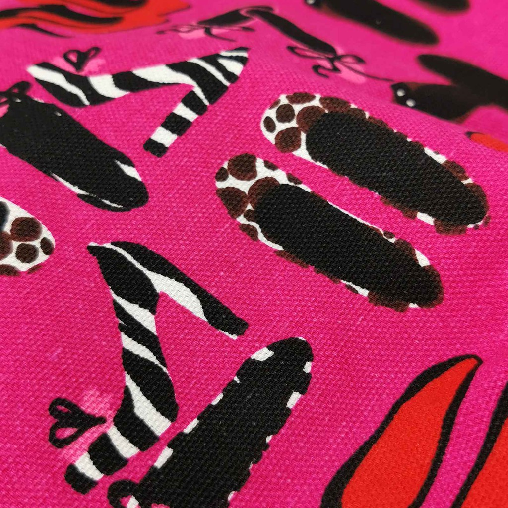 Túi xách tay FUNTRAVEL bằng vải canvas in họa tiết trẻ trung thanh lịch dành cho nữ