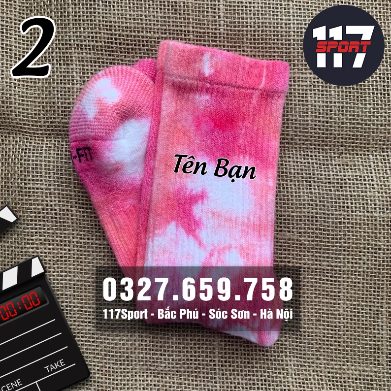 Tất Vớ Cao Cổ Tie Dye In Tên Theo Yêu Cầu | Freeship Xtra | Tất Vớ Độc Lạ Phong Cách Hàn Quốc V1