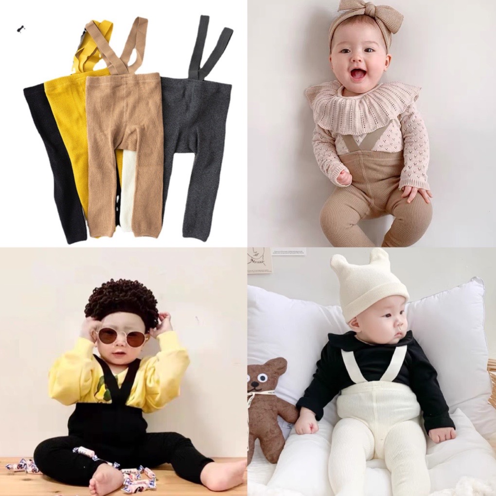 Quần yếm len cute cho bé trai - bé gái