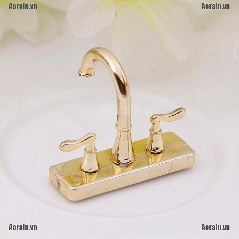 Vòi Nước Nhà Tắm Mini Bằng Hợp Kim Tỉ Lệ 1 / 12 Dễ Thương