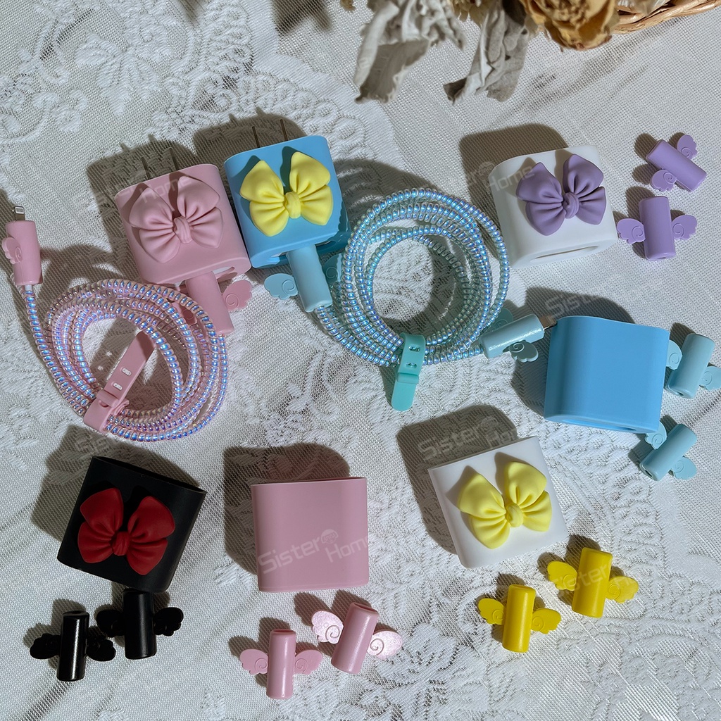 Bộ bảo vệ sạc bằng silicon mềm mỏng cho compatible fir iPhone 18W 20W 13/11/12 Pro Max