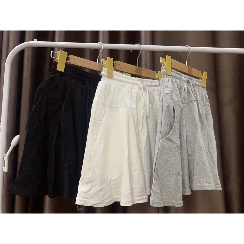 Quần giả váy nữ thun xoè xếp ly, Chân váy xếp ly ngắn - Ảnh thật