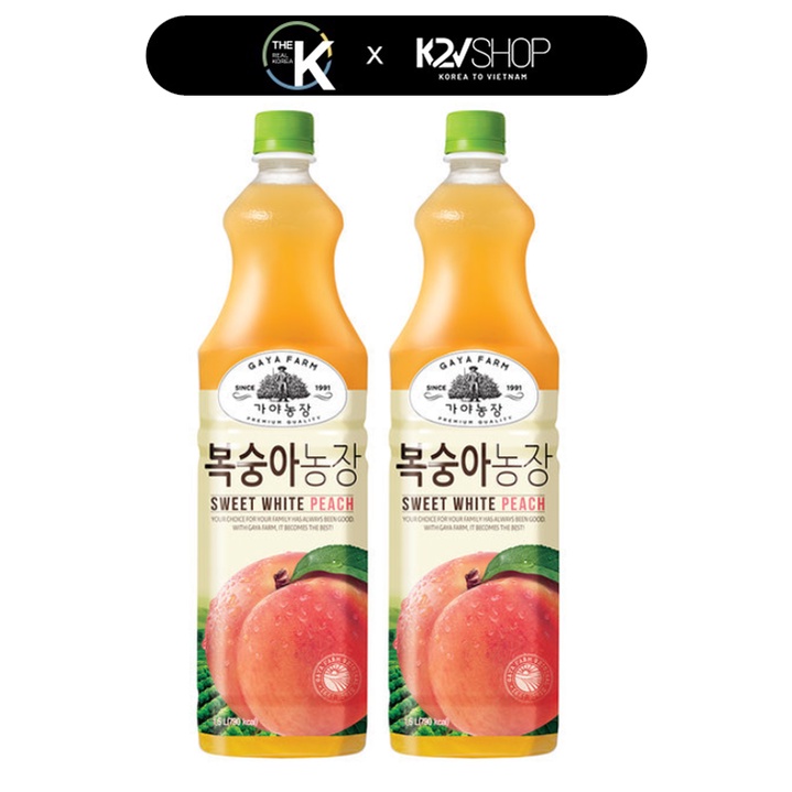 Nước ép đào thơm ngon Woongjin GAYA Peach 1,5L