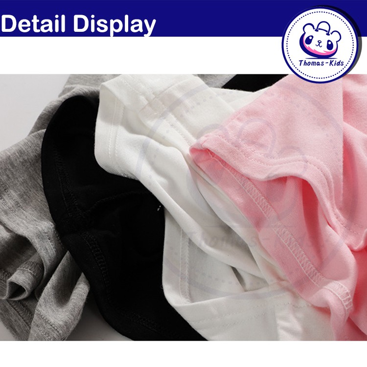 Áo Thun Ba Lỗ Màu Trơn Bằng Vải Cotton Thoải Mái Cho Bé Gái 3-16 Tuổi