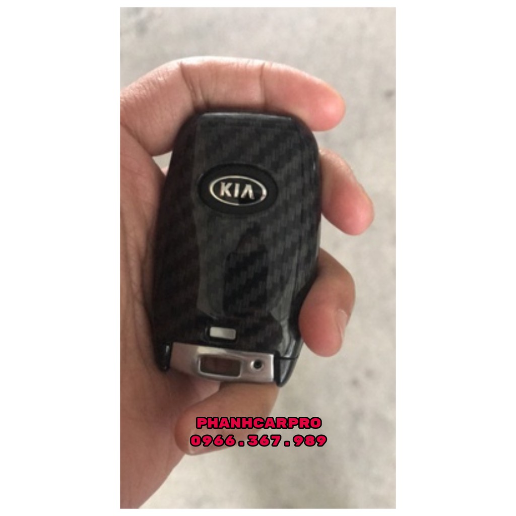 Ốp khóa Carbon ô tô KIA Cerato, K3, Optima, K5, Rio