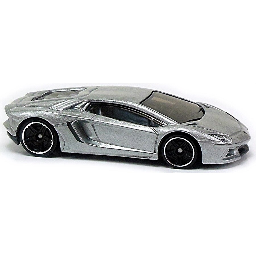 Xe mô hình Hot Wheels Lamborghini Aventador LP700-4, màu bạc rất hiếm hotwheels.