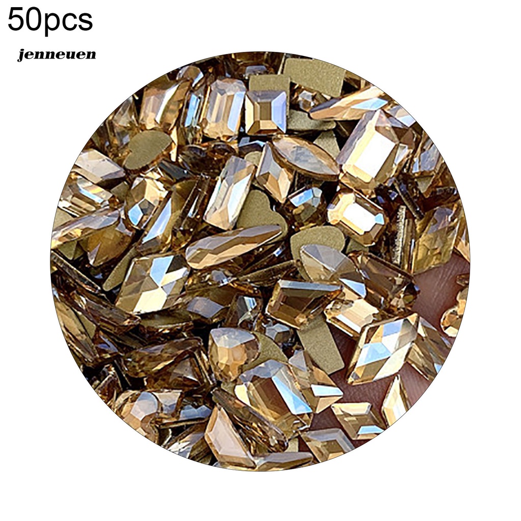 [Hàng mới về] Túi 50 hạt đính trang trí móng tay 3d lấp lánh