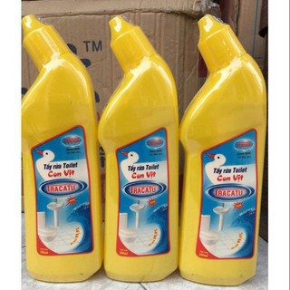 Nước tẩy rửa vệ xinh nhà tắm bồn cầu con vịt tracatu chai 500ml/1lit