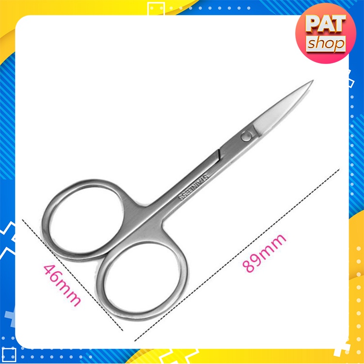 Kéo cắt tỉa lông mũi / lông mày/ lông mi bằng thép không gỉ #K2