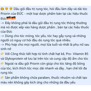 Dầu gội mọc tóc Priorin 200ml nội địa Đức
