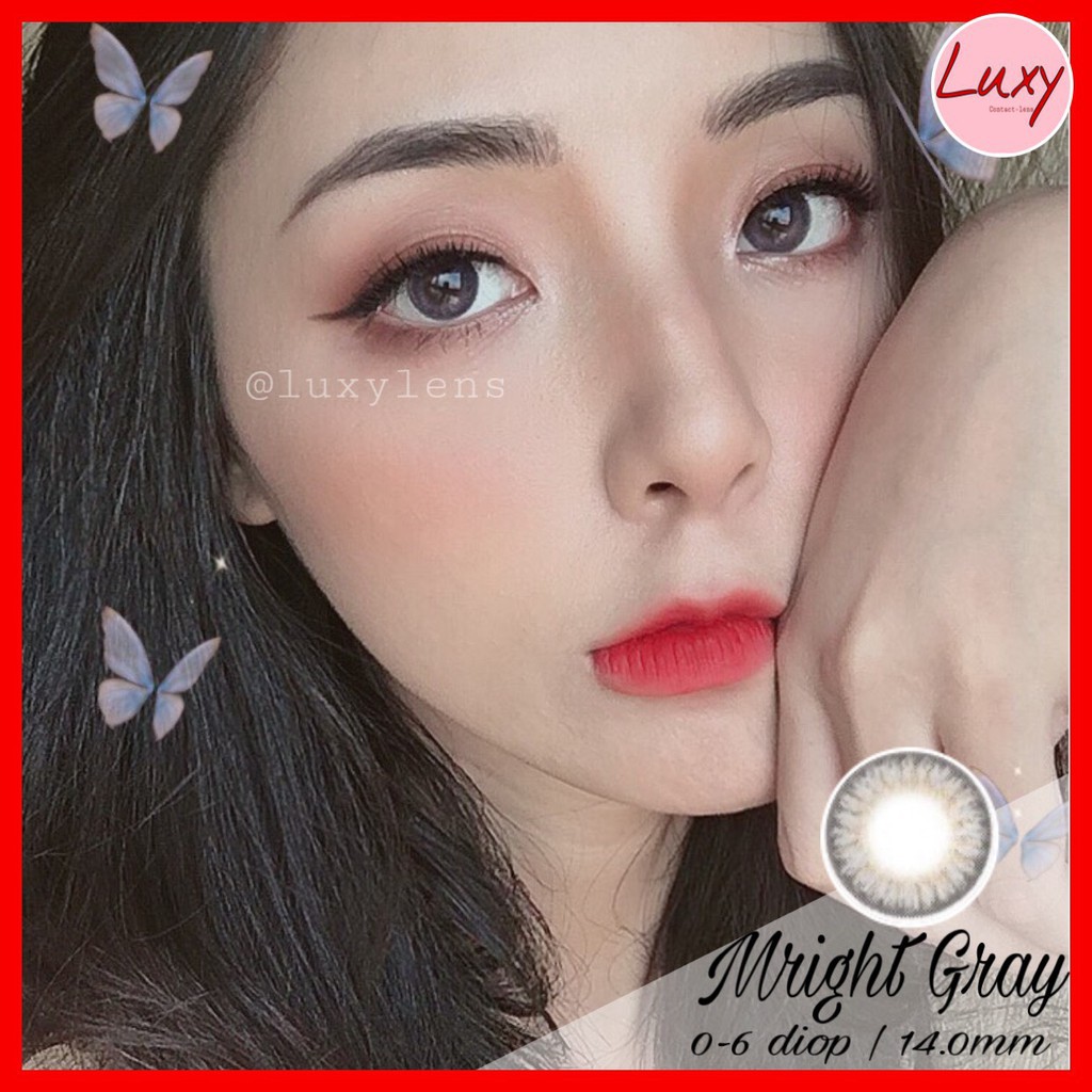 Lens Mright Gray 0-6 Độ - Luxy Lens [ Cam Kết Chất Lượng]