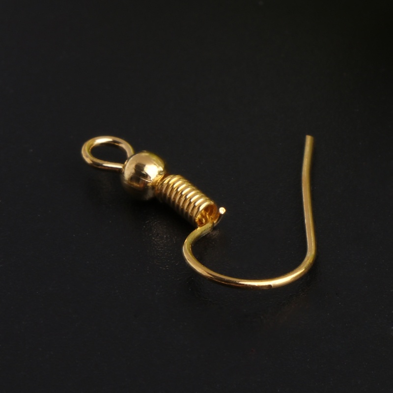 Set 100 Móc Khuyên Tai Mạ Vàng Chống Dị Ứng Phong Cách Vintage