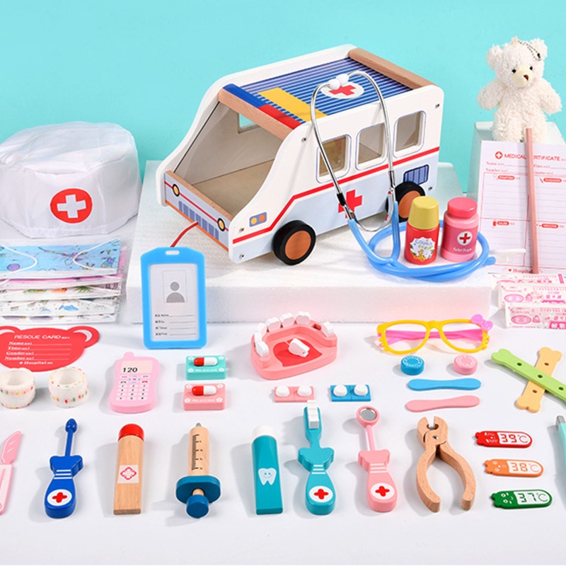 Bộ đồ chơi nhập vai bác sĩ 29/38/44 món cho bé