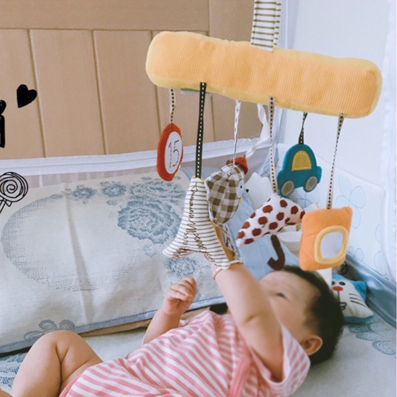 Chuông treo nôi nhiều hình dạng bằng bông cho bé