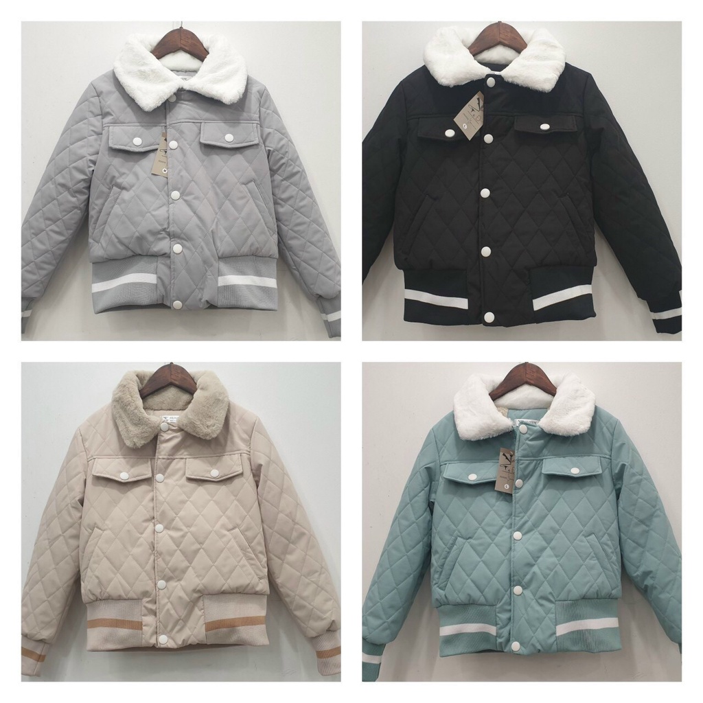 ÁO PHAO CỔ LÔNG TRẦN BÔNG NỮ HÀNG QUẢNG CHÂU SIÊU ẤM XỊN ĐỈNH | BigBuy360 - bigbuy360.vn