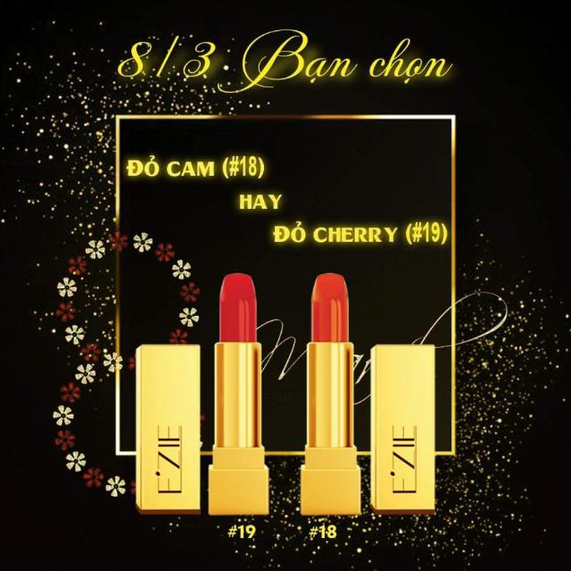Son siêu lì, màu đẹp dưỡng môi lâu trôi EZIE
