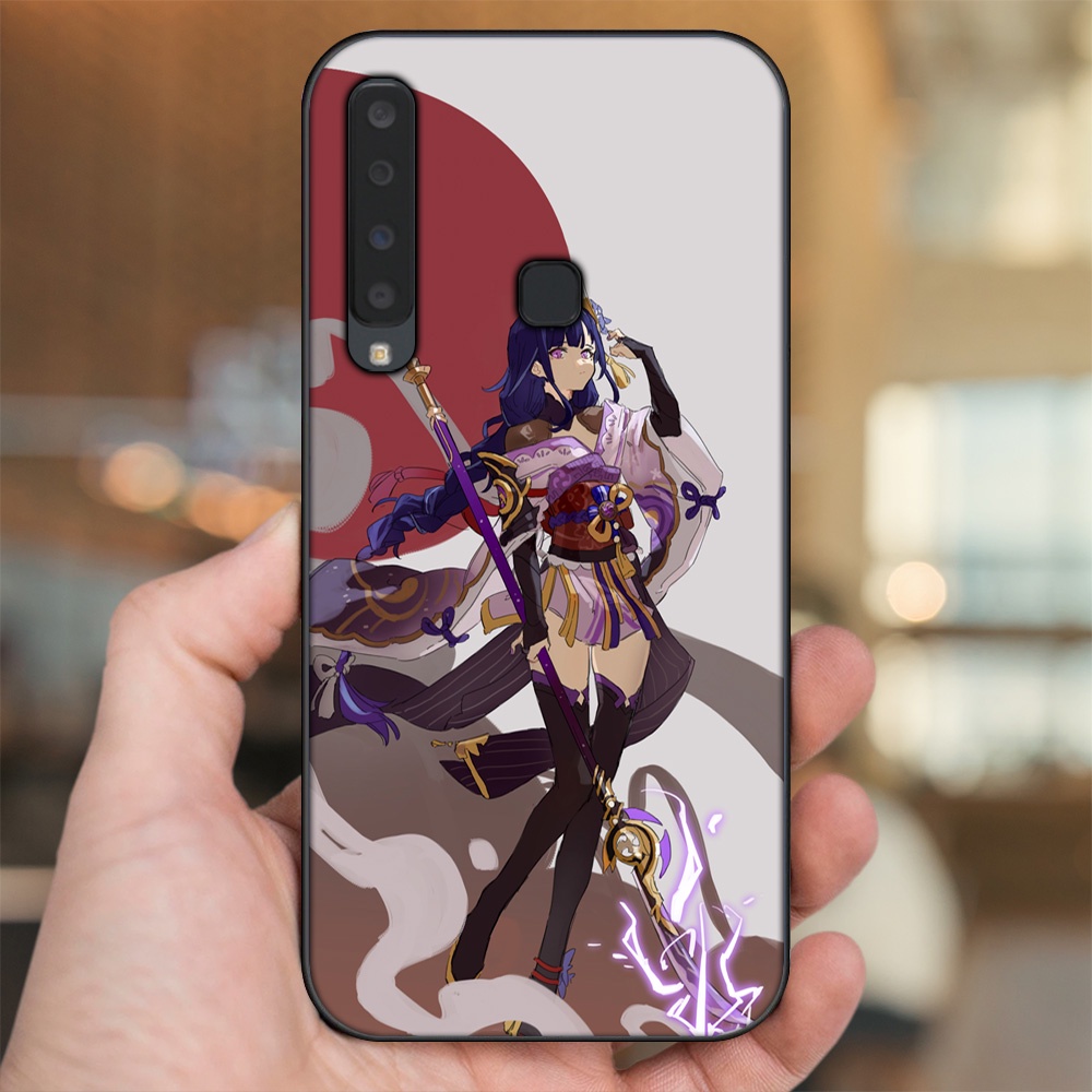 Ốp lưng Samsung A9 2018 viền đen in hình Raiden Shogun Genshin Impact