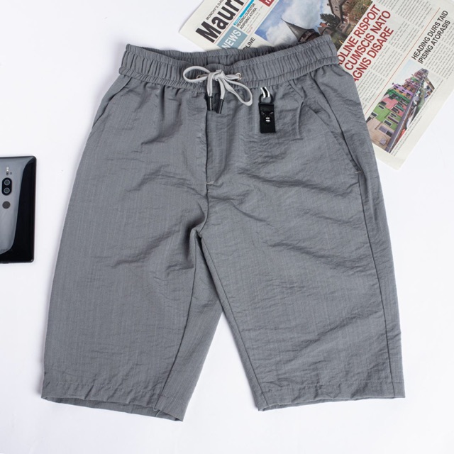 Quần short/ quần ngố nam đẹp chất vải đũi cao cấp mềm mịn, nhẹ, mát