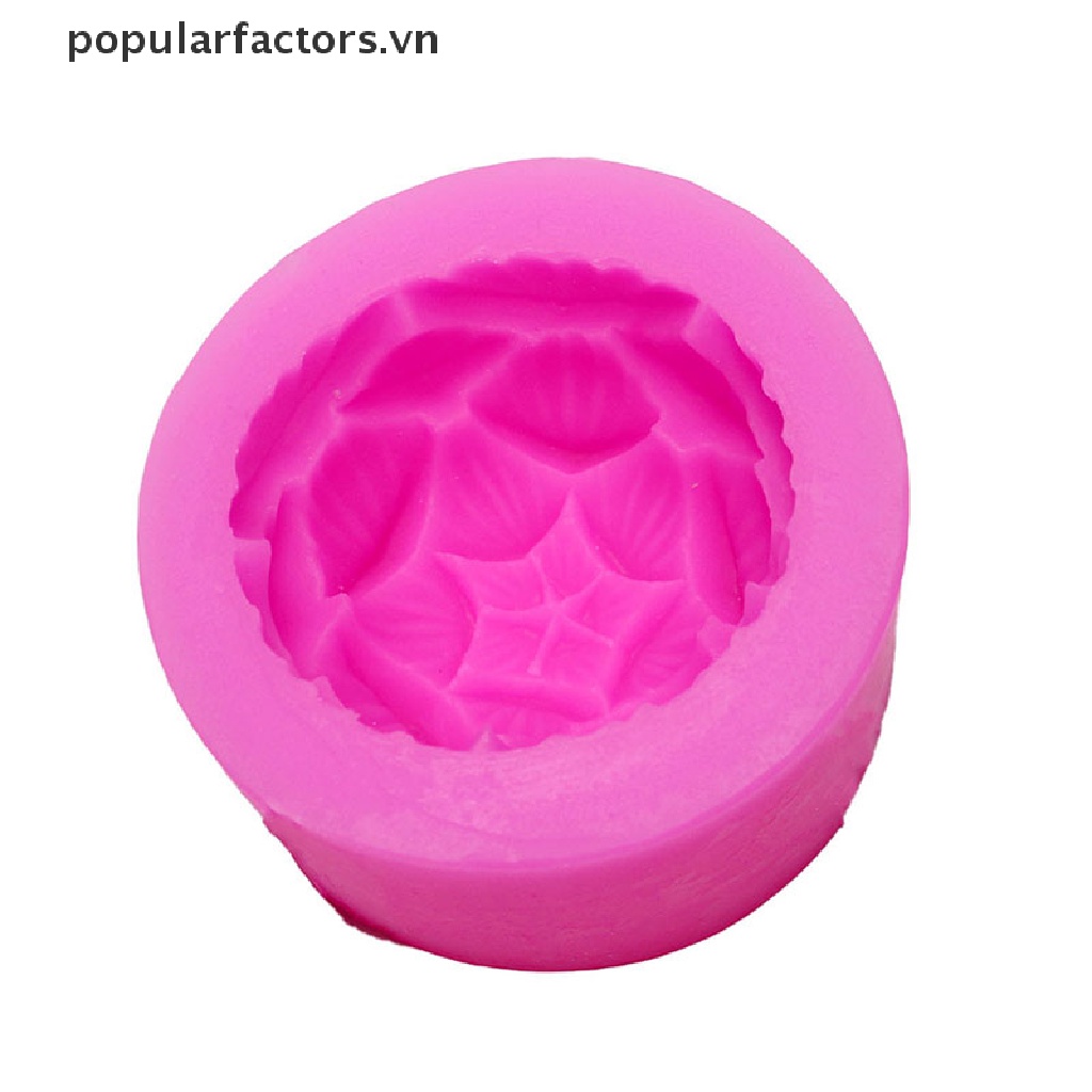 Khuôn Silicone Làm Bánh Hình Hoa Sen 3D