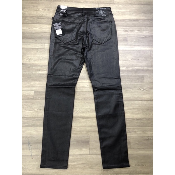 Quần jeans ông địa màu đen bóng chính hãng