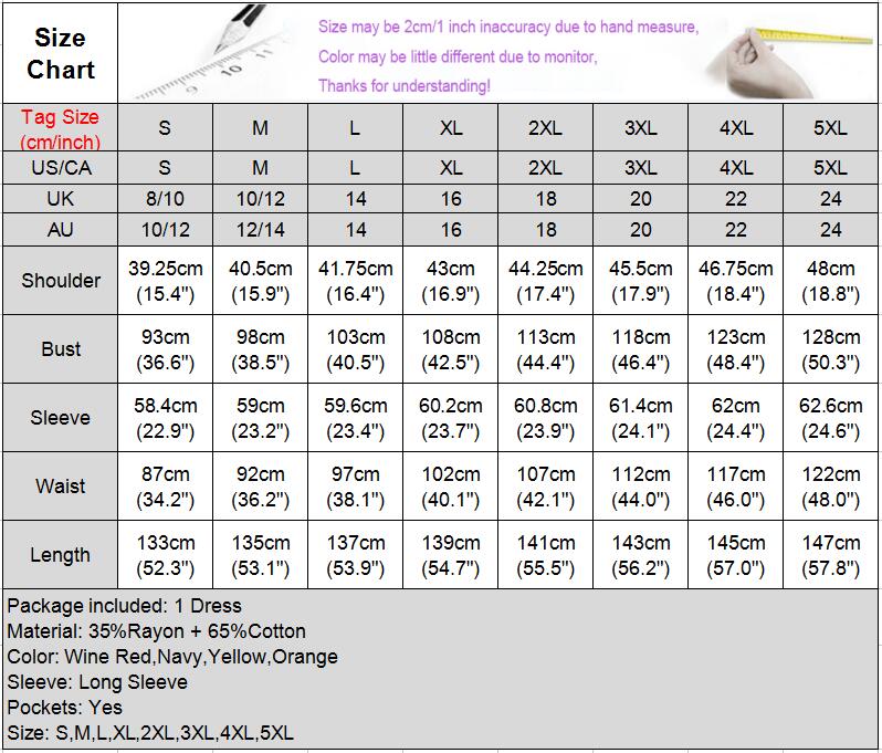 Đầm Dài VONDA Cổ Bẻ Tay Dài Có Khuy Gài Màu Trơn Thông Thường Dành Cho Bạn Nữ | BigBuy360 - bigbuy360.vn