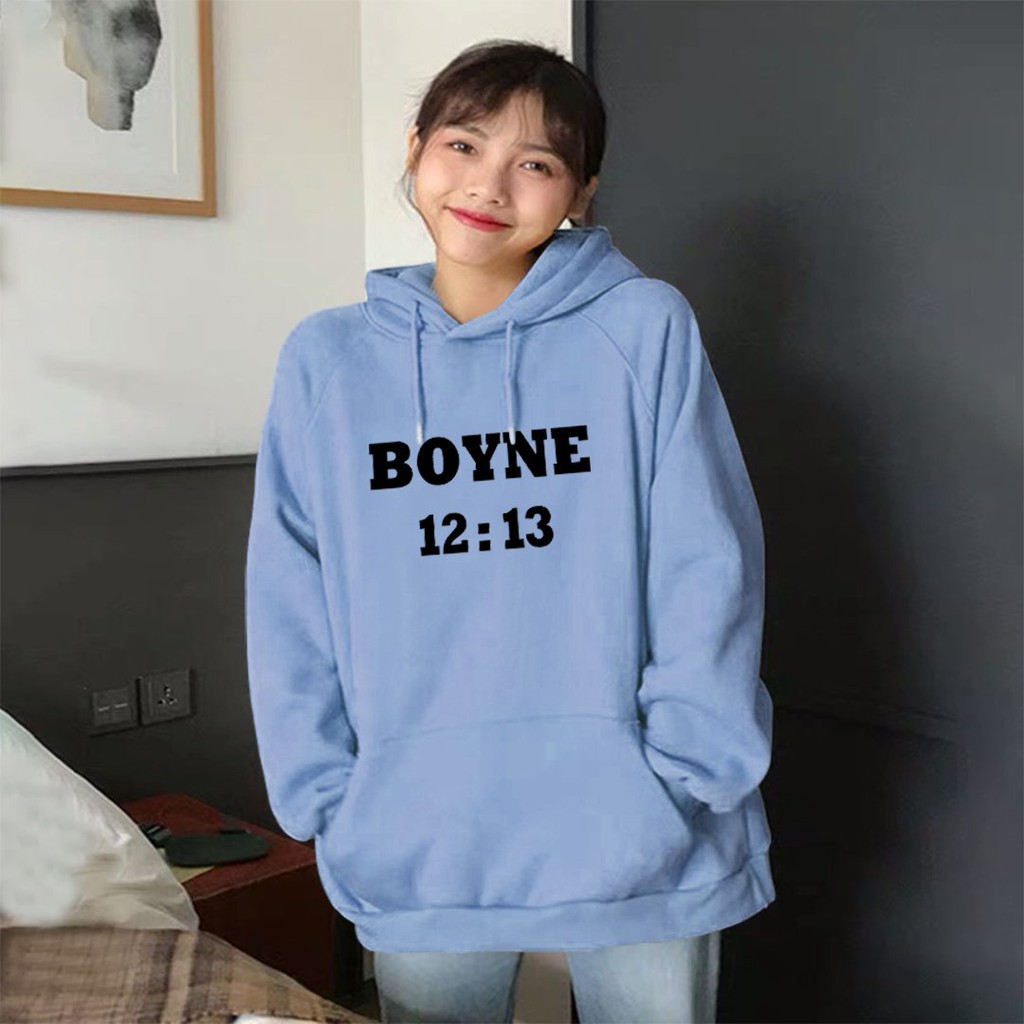 [Mã QUANAP giảm 15k đơn 200k] Áo Khoác Nỉ Hoodie In Boyne