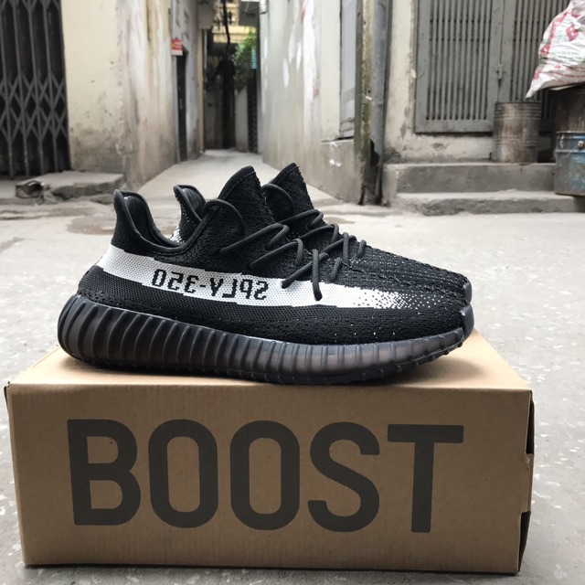 𝐓Ế𝐓🌺 [Video-Ảnh Chụp Thật] Giày Sneaker YZ 350 V2 Static đen sọc trắng nam nữ loại đẹp : '