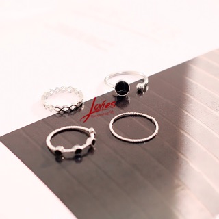 [FREESHIP 50K] Set 4 nhẫn hàn quốc phong cách