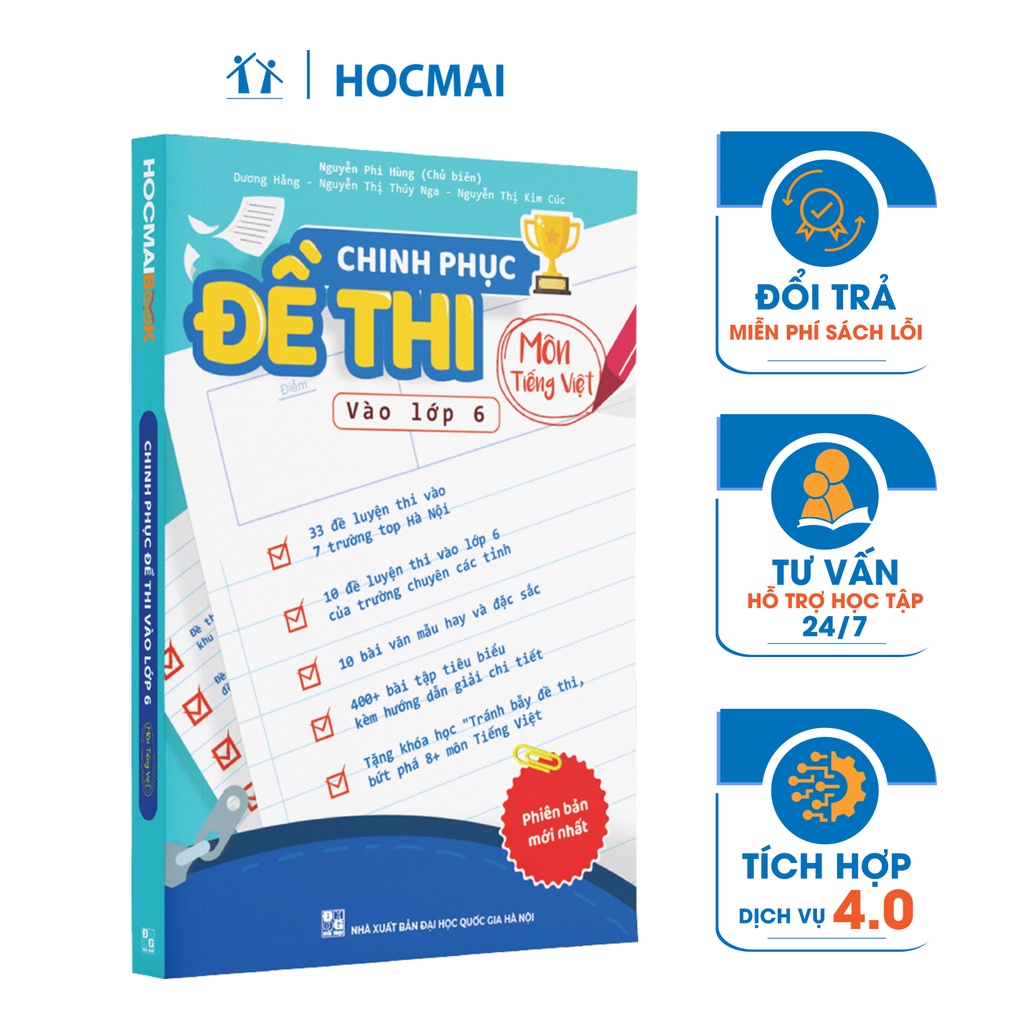 [LIFEMALL9915 - 12% đơn 99K] Sách - Chinh phục đề thi vào lớp 6 môn Tiếng Việt