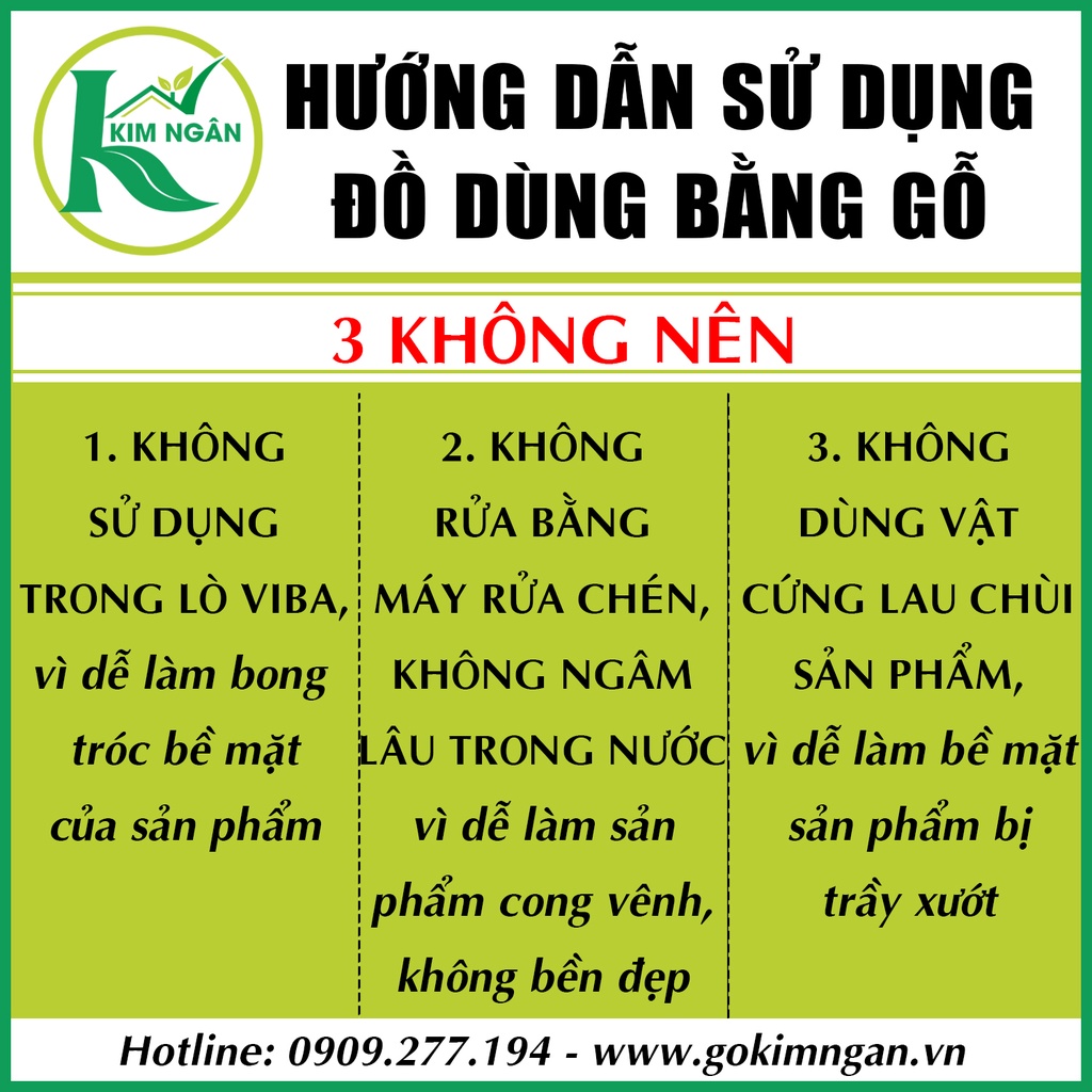 Khay gỗ đựng thức ăn chữ nhật phong cách hiện đại an toàn và tiện lợi - Gỗ Kim Ngân