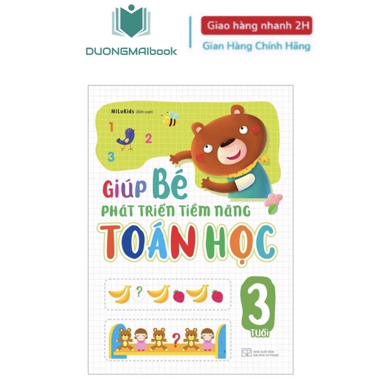 Sách - Giúp Bé Phát Triển Tiềm Năng Toán Học 3 Tuổi