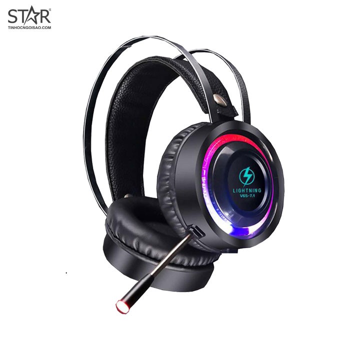 Tai nghe Lightning Super V6S 7.1 Gaming Led RGB