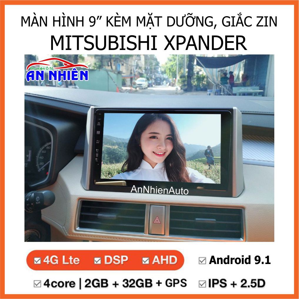 Màn Hình 9 inch Cho Xe XPANDER - Chạy Android Tiếng Việt - Đầu DVD Android Kèm Mặt Dưỡng Giắc Zin Cho XPANDER