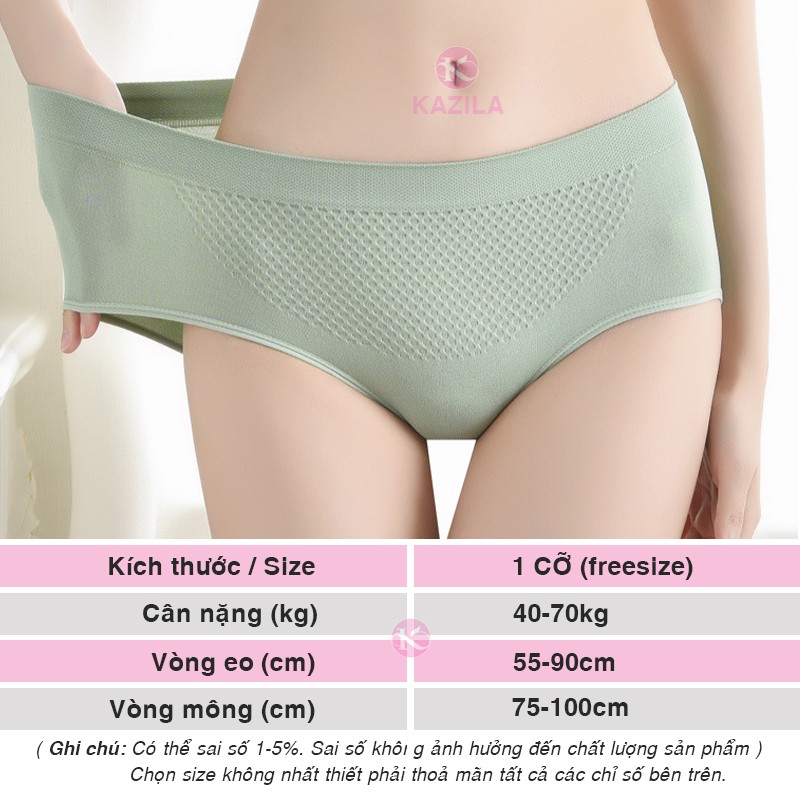 Quần lót nữ cotton cao cấp tổ ong freesize , quần lót nâng mông co giãn 4 chiều Kazila FH23 | BigBuy360 - bigbuy360.vn