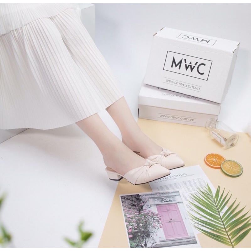 Sục da sục nữ sục cao gót giày cao gót mũi nhọn gót nhọn 2cm got vuong 2 màu đen kem sành điệu thời trang