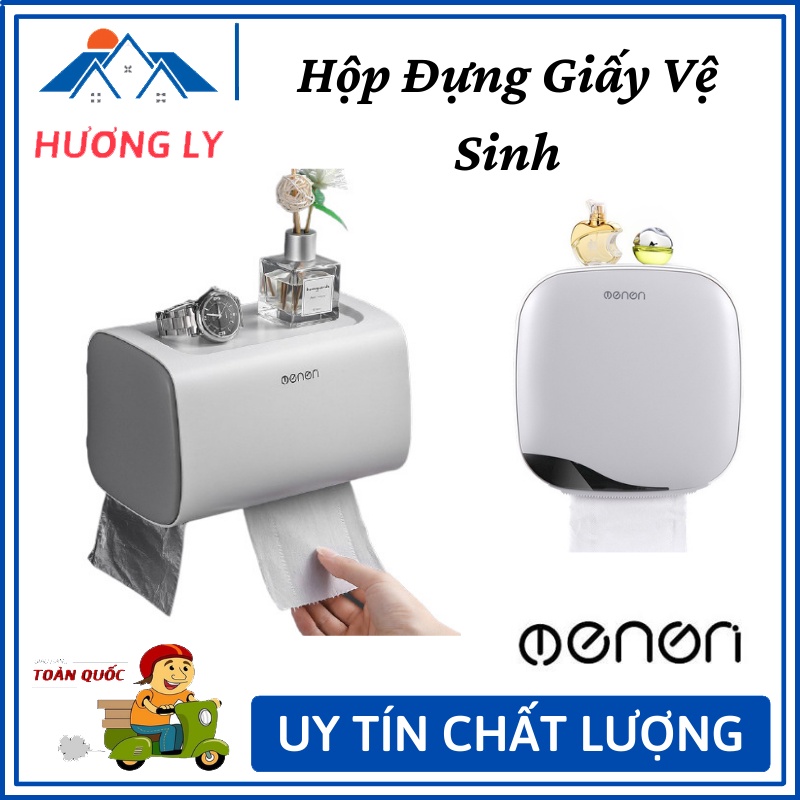 Hộp Đựng Giấy Vệ Sinh 2 Ngăn Dán Tường Siêu Chắc Chắn OENON Chống Nước Tiện Lợi- Bảo Hành 12 Tháng