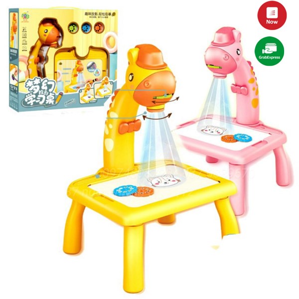 [Chọn màu - Đẹp] Hộp đồ chơi đèn bàn chiếu hình ảnh cho bé vẽ sinh động kèm màu tô 899-53