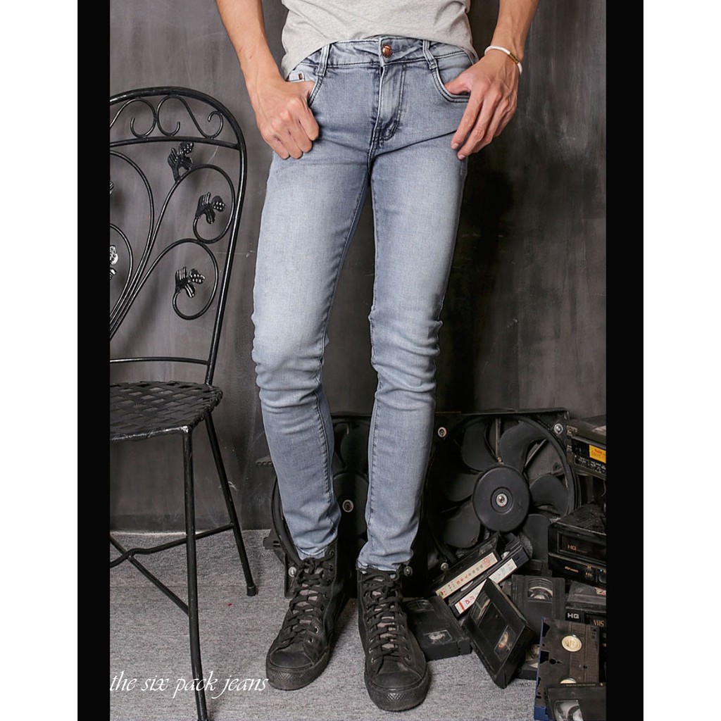 Quần Jeans Skinny bạc xanh