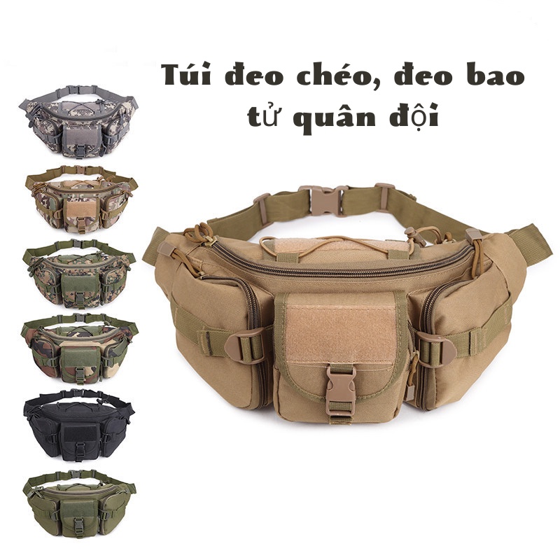 Túi Đeo Hông, đeo bụng quân đội đa năng chống nước