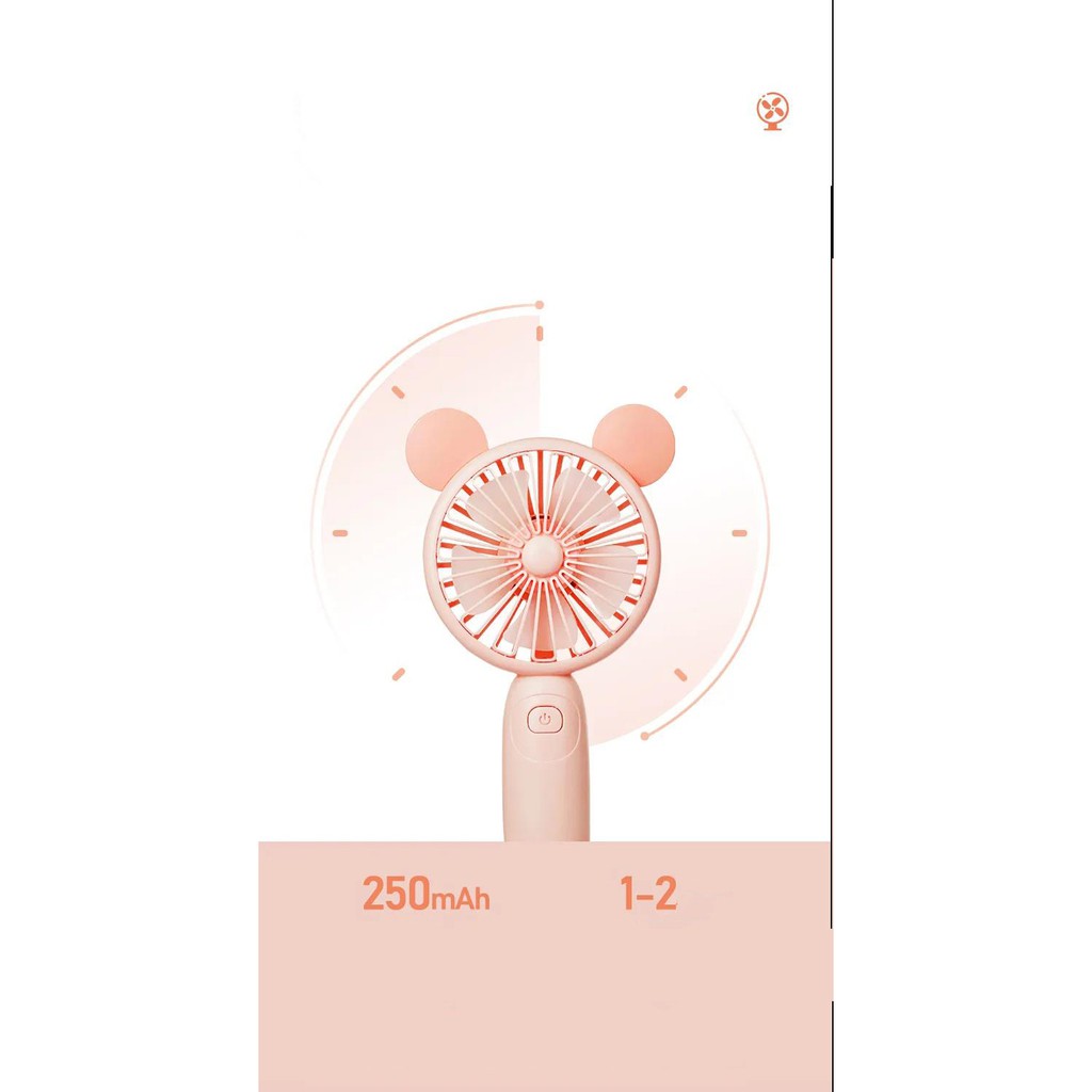 Quạt cầm tay mini Remax Ruchun Series F41, tiện dụng phù hợp với đi chơi, du lịch | BigBuy360 - bigbuy360.vn