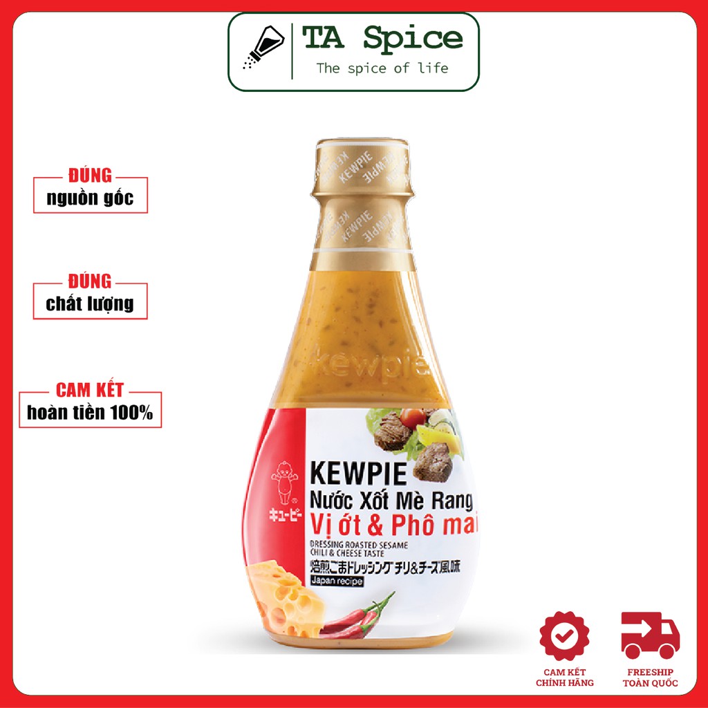 [HÀNG MỚI VỀ] Nước xốt Mè Rang Vị Ớt &amp; Phô Mai 210ml - Dressing Roasted Sesame Chili &amp; Cheese Taste