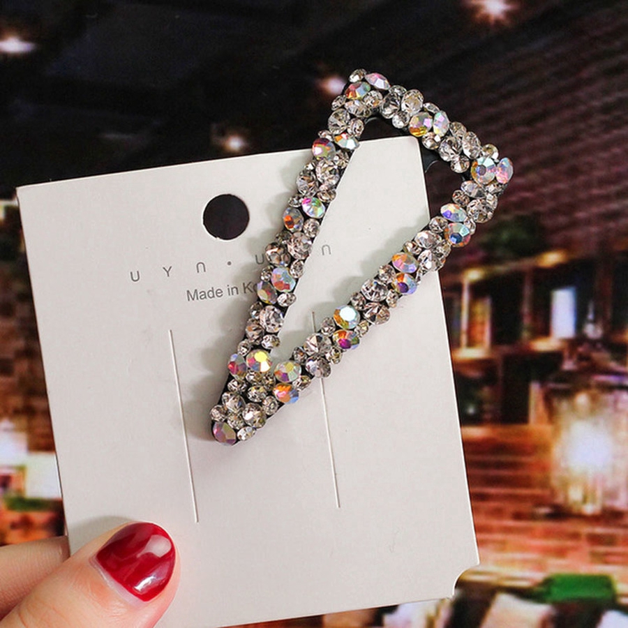 Kẹp Tóc Đính Đá Nhiều Màu Sắc Phong Cách Hàn Quốc