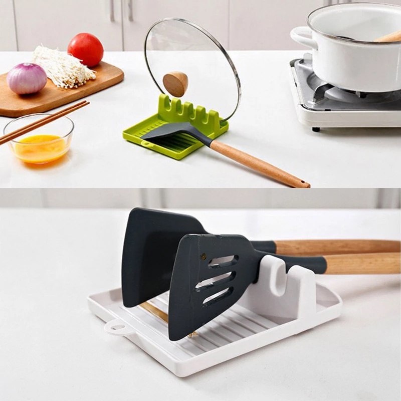 Giá Đỡ Muỗng Đũa Bằng Nhựa Chống Trượt Tiện Dụng Cho Nhà Bếp Giá đỡ nắp nồi / khay / đĩa thoát nước