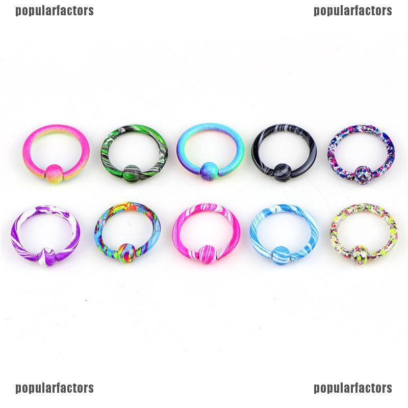 Bộ 10 Miếng Dán Mũi Tròn Màu Sắc Xinh Xắn Dễ Phối Đồ