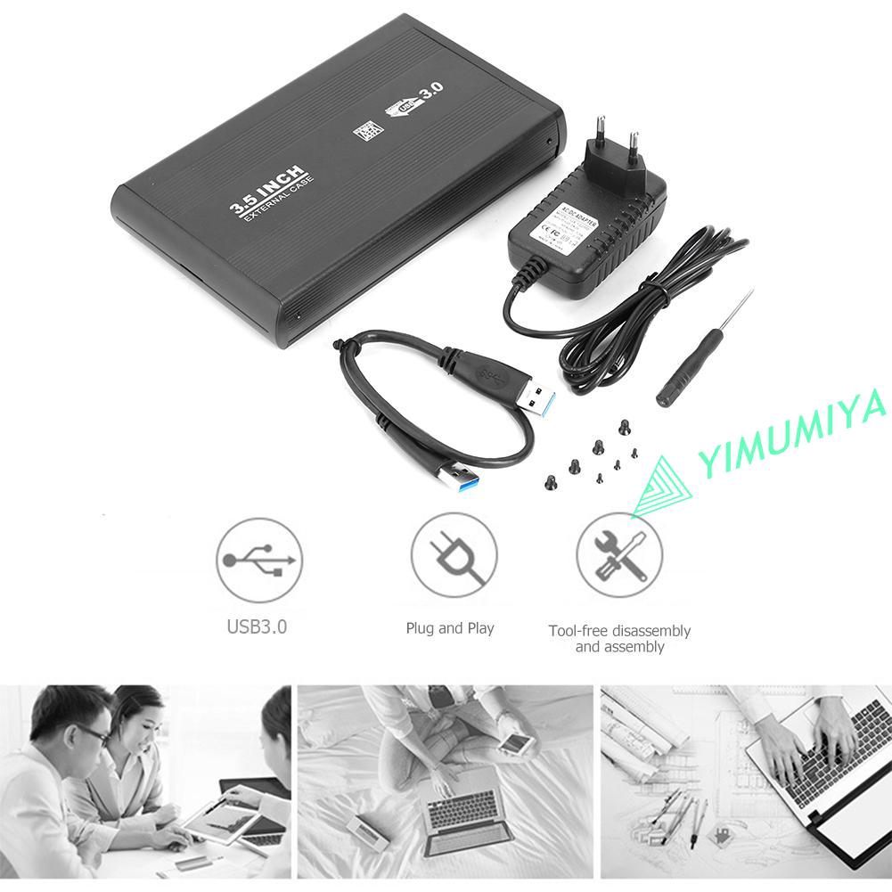 Hộp Đựng Ổ Cứng Ngoài 3.5 Inch Sata Sang Usb 3.0 | BigBuy360 - bigbuy360.vn