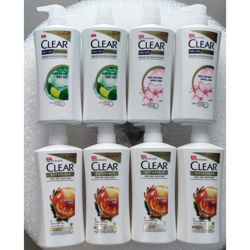 Dầu gội sạch gàu Clear Botanique chai 630g